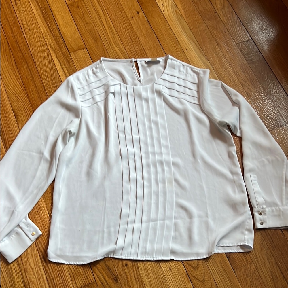 Calvin Klein women’s Large Elegant White Women's Top